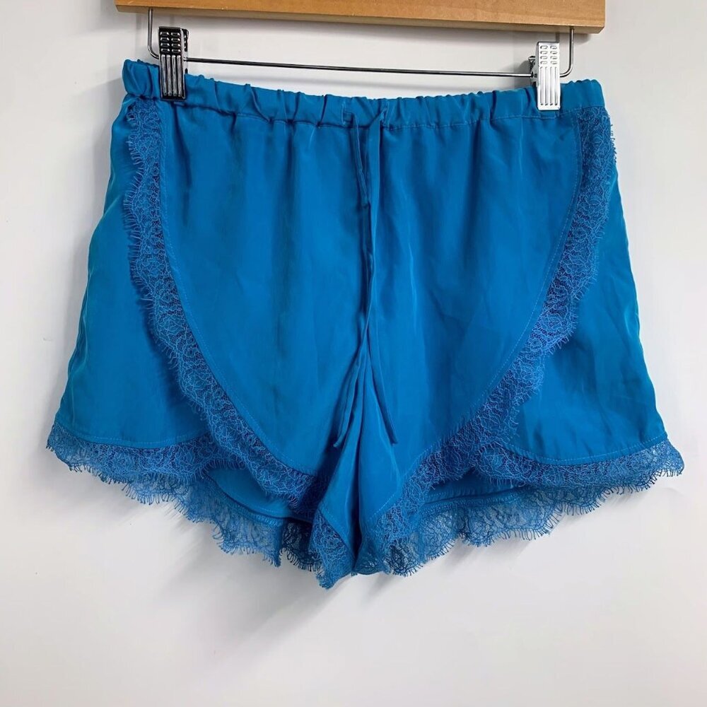 Lovers + Friends Women's Lace Trim Crossover Pajama Lounge‎ Shorts Size S